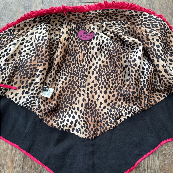 Etro Milano linen silk metallic bead crop blazer - Picture 10 of 15